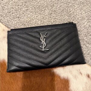 YSL CASSANDRE SAINT LAURENT MATELASSÉ ZIP POUCH